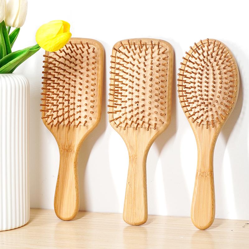 

Bamboo Scalp Massage Air Cushion Anti-Static Hair Comb