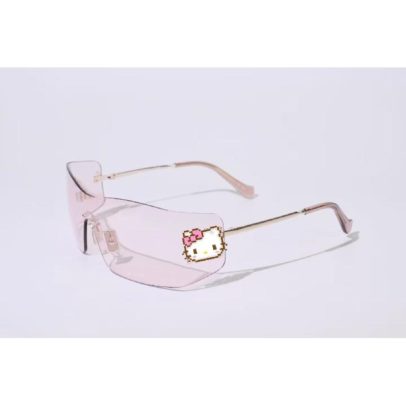 High-quality Sunglasses OMU B53S Influencer-style unique and fashionable large-frame clear anti-dizziness trendy glasses No Packaging