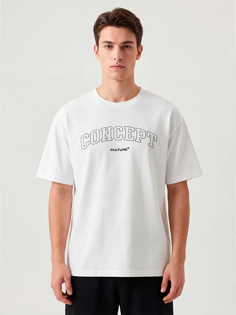 Oversized T-shirt with skull print XL