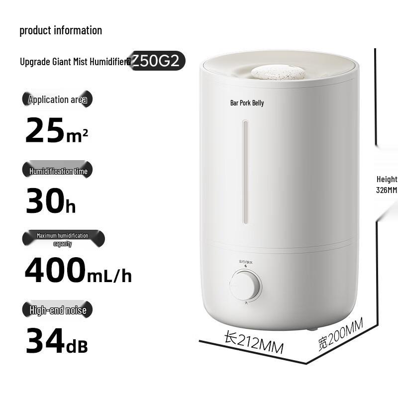 BEAR JSQ-Z50G2 5L Silberionen Antibakterieller Luftbefeuchter CN-Stecker (Adapter enthalten)