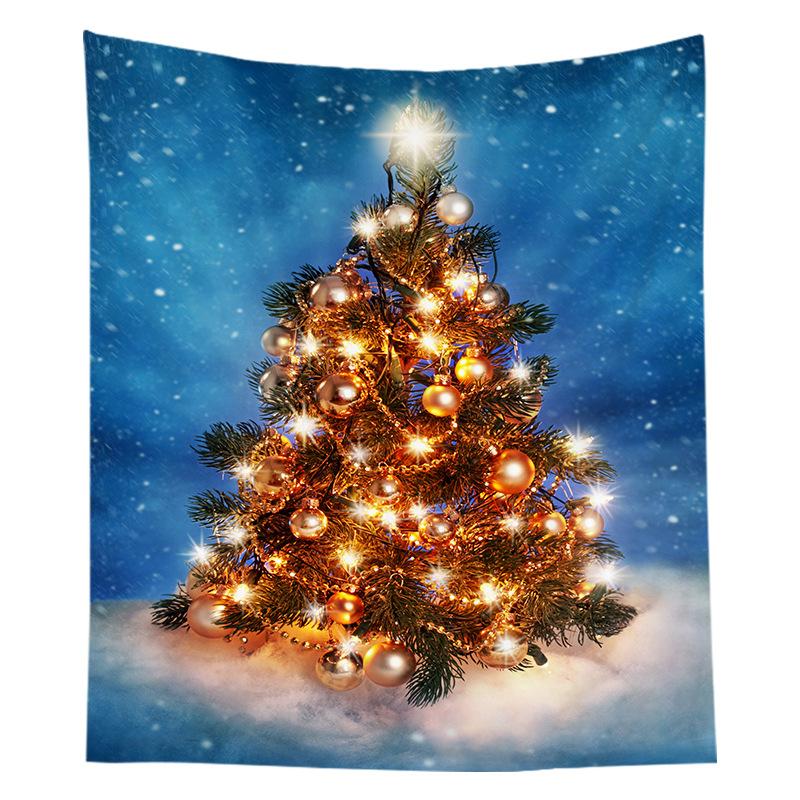 Home Decoration Christmas Tapestry Christmas Tree Tapestry Living Room Party Wall Decor Backdrop Cloth