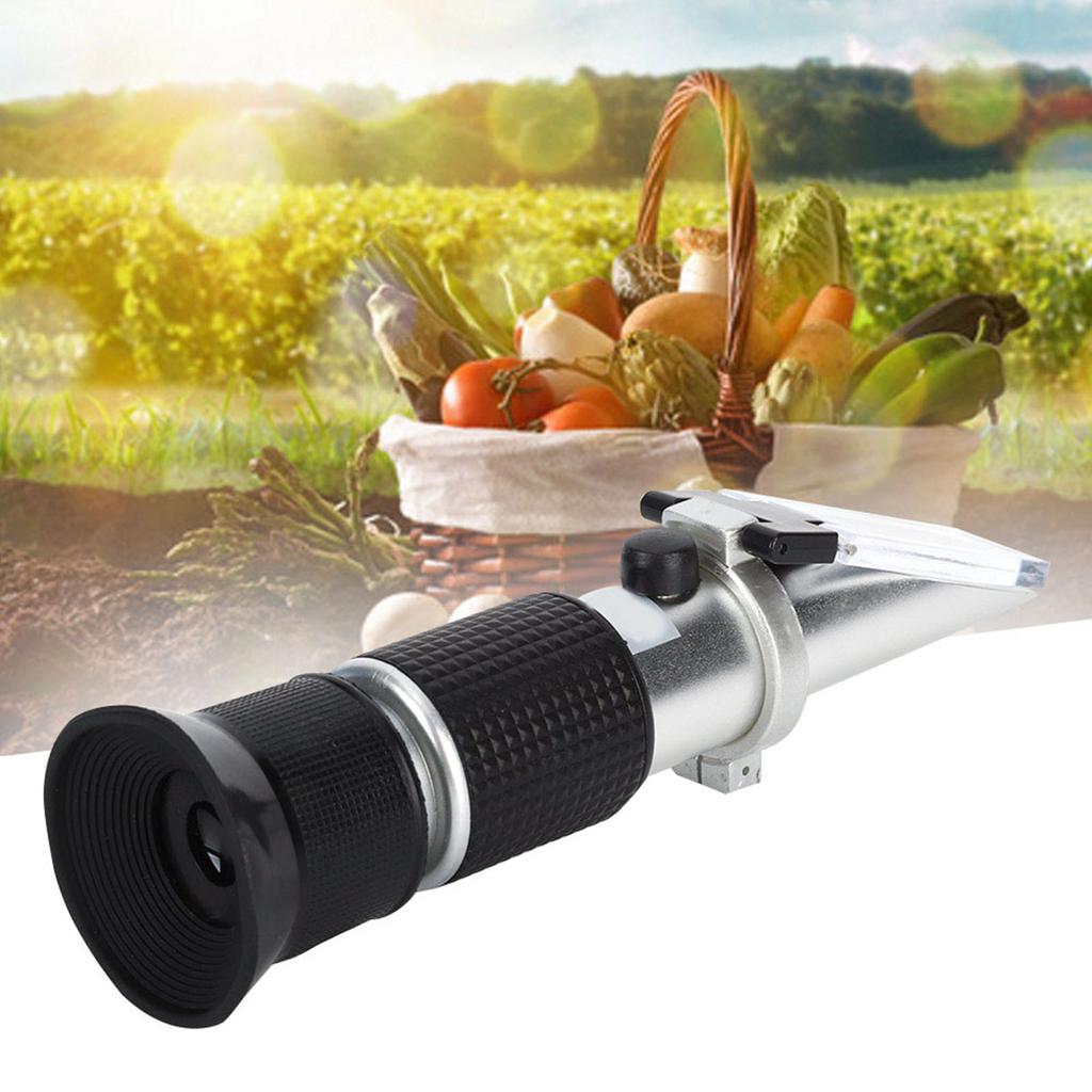 Refractometer Handheld High Accuracy Wine Dual Scale 040percent  Brix Liquid Measuring Equipment