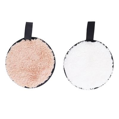 2 Stück Wiederverwendbare Make-up-Entferner-Pads Tiefenreinigung der Poren Pflanzenfaser Waschbar Weich Wiederverwendbare Gesichtspads