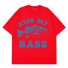Retro Fishing T Shirt Kiss My Bass Funny Meme Tshirt Unisex Women Fashion Clothing T Shirt Summer Cotton Casual Harajuku Tshirts
