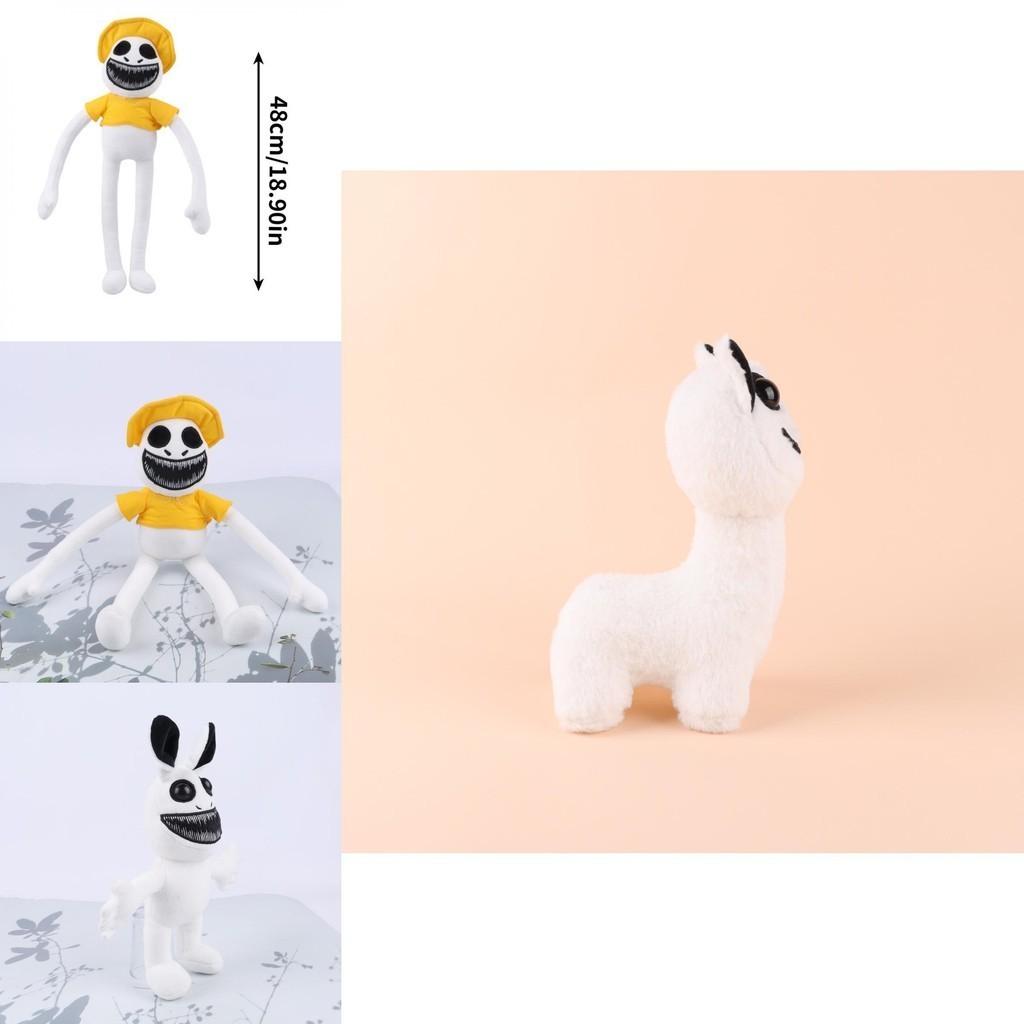 Unique Zoonomaly Plush Animal Park Zoo Guard Soft Toy Doll Short Plush Cartoon Character Other Pp Cotton Custom White Yellow 48*7*40cm