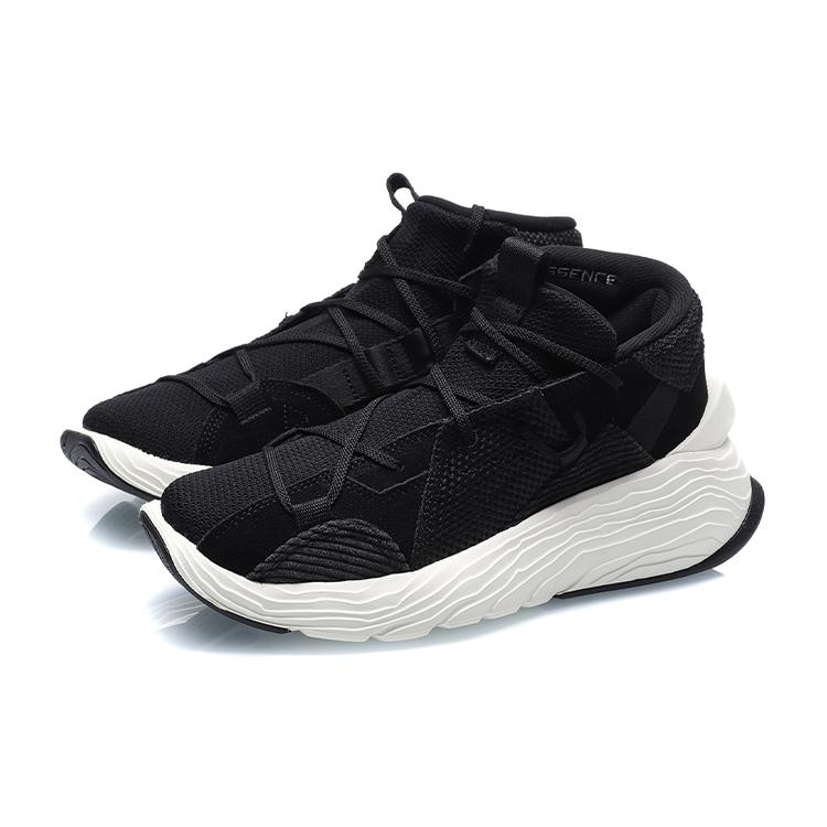 Li Ning Kung Fu Jackie Chan Kung Fu Kollektion, Essence Wintertaugliche Basketballschuhe Damen Schwarz Weiß AGBQ084-1