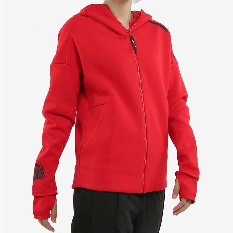 adidas Jackets Women's Red Hooded Moderate Other EA2102