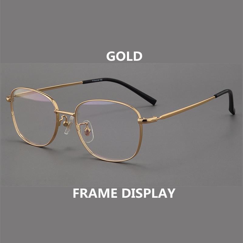 Retro Anti Blue Light Computer Reading Glasses Men Women Ultralight Cr39 Lens Alloy Rim Glasses Optical Hyperopia Glasses +0 125