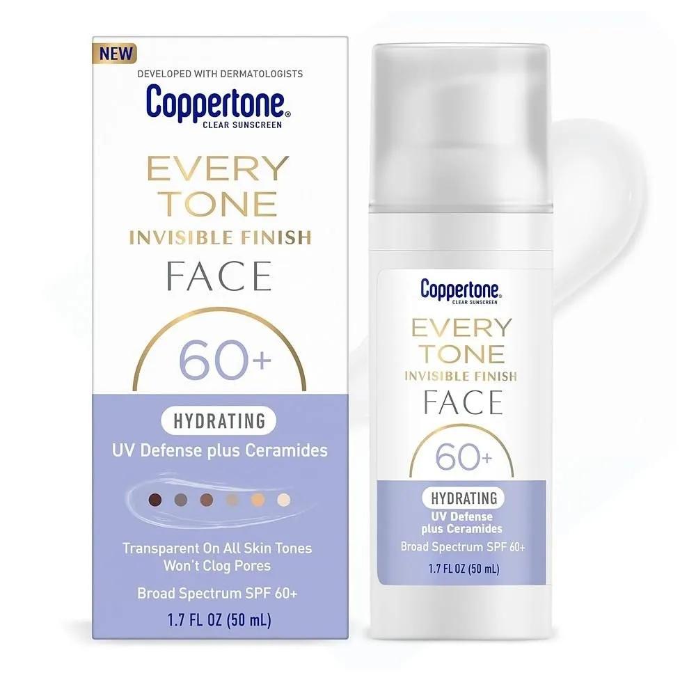 

Coppertone Every Tone Sunscreen 50ml 1 Pack Face Invisible Coppertone Every Tone Invisible Finish