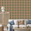 Christmas Autumn Plaid Wallpaper Brown and Orange 50x1000