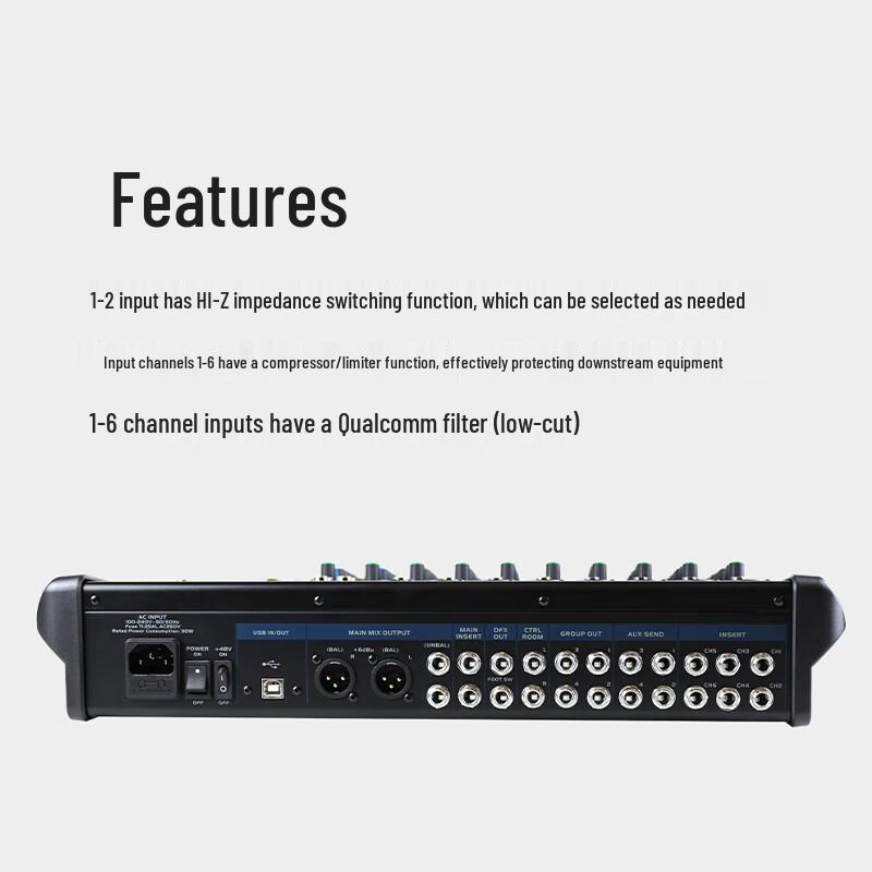 FionTu Professional Analog Audio Mixer (CN Version)