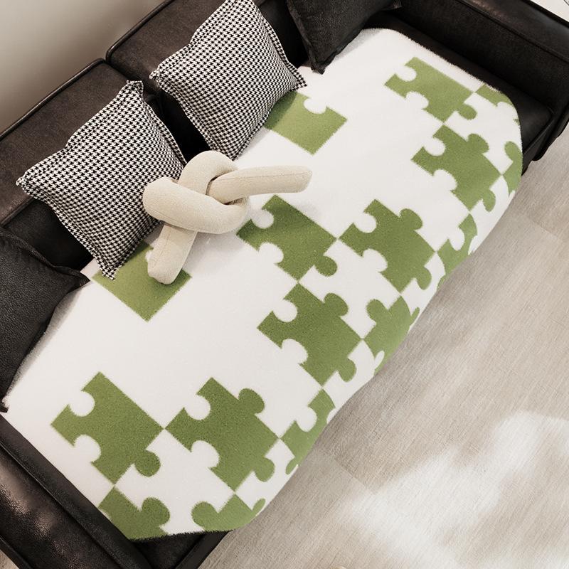 Plush Thickened Irregular Shaped Sofa Cushion Non-Slip Anti-Scratching Cover for Living Room Straight Row Sofa 90*90cm