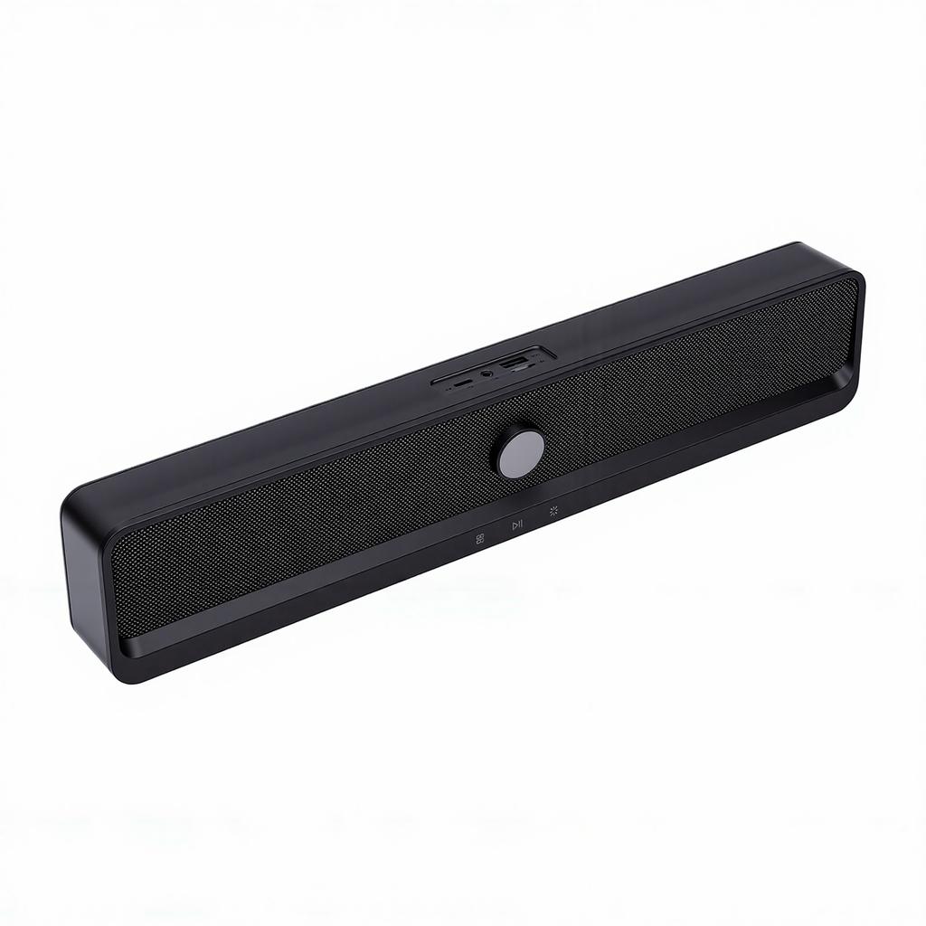 Computer Speaker Bluetooth 6.0 USB Powered PC Speaker with RGB Light 3.5mm AUX 2.0 Channel for Laptop