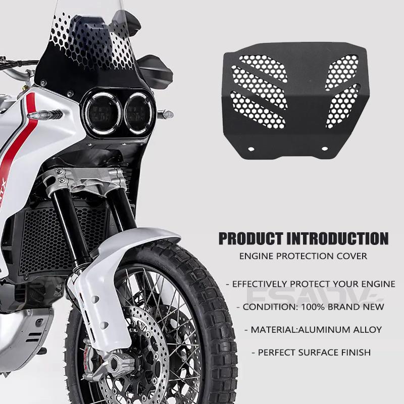 Motorcycle Engine Guard Protector Exhaust Shield Protection Cover Chassis Shroud For Ducati DesertX Desert X 2022 2023 2024