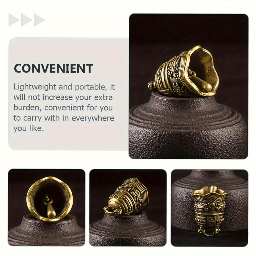 2pcs Bell Decoration Pendant Decor Hand Decor Retro Decor Unique Shape Bell Hanging Decor Retro Special Bell Pendant Decorative Bell Pendant Brass