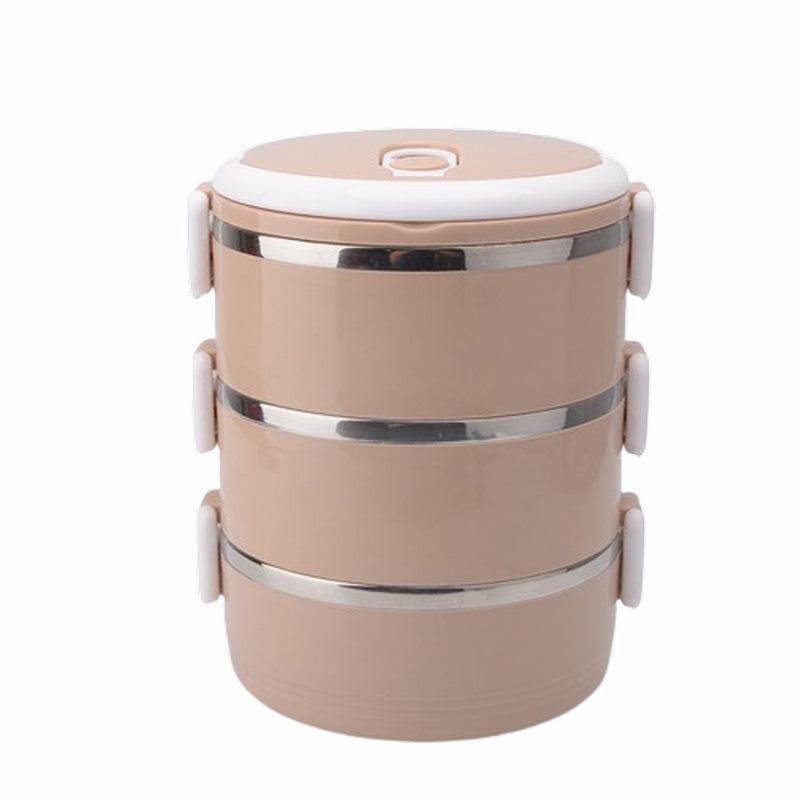 Doppelschichtige isolierte Edelstahl-Bento-Lunchbox für Studenten und Büroangestellte