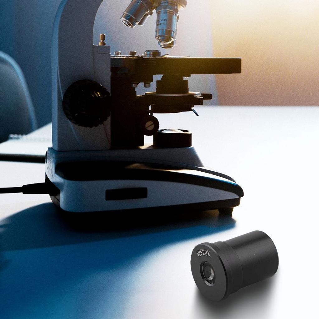 23 2mm Biologisches Mikroskop Okular Weitwinkel 5X 25X für Laborgebrauch