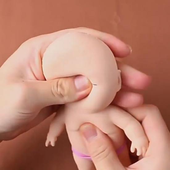 Human Baby Doll Squeeze Toy Flexible Tensile Rebound Cute Baby Doll