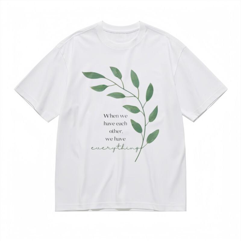 

Women s Comfortable Classic T-Shirt Handwritten Togetherness Slogan Tee 2XL
