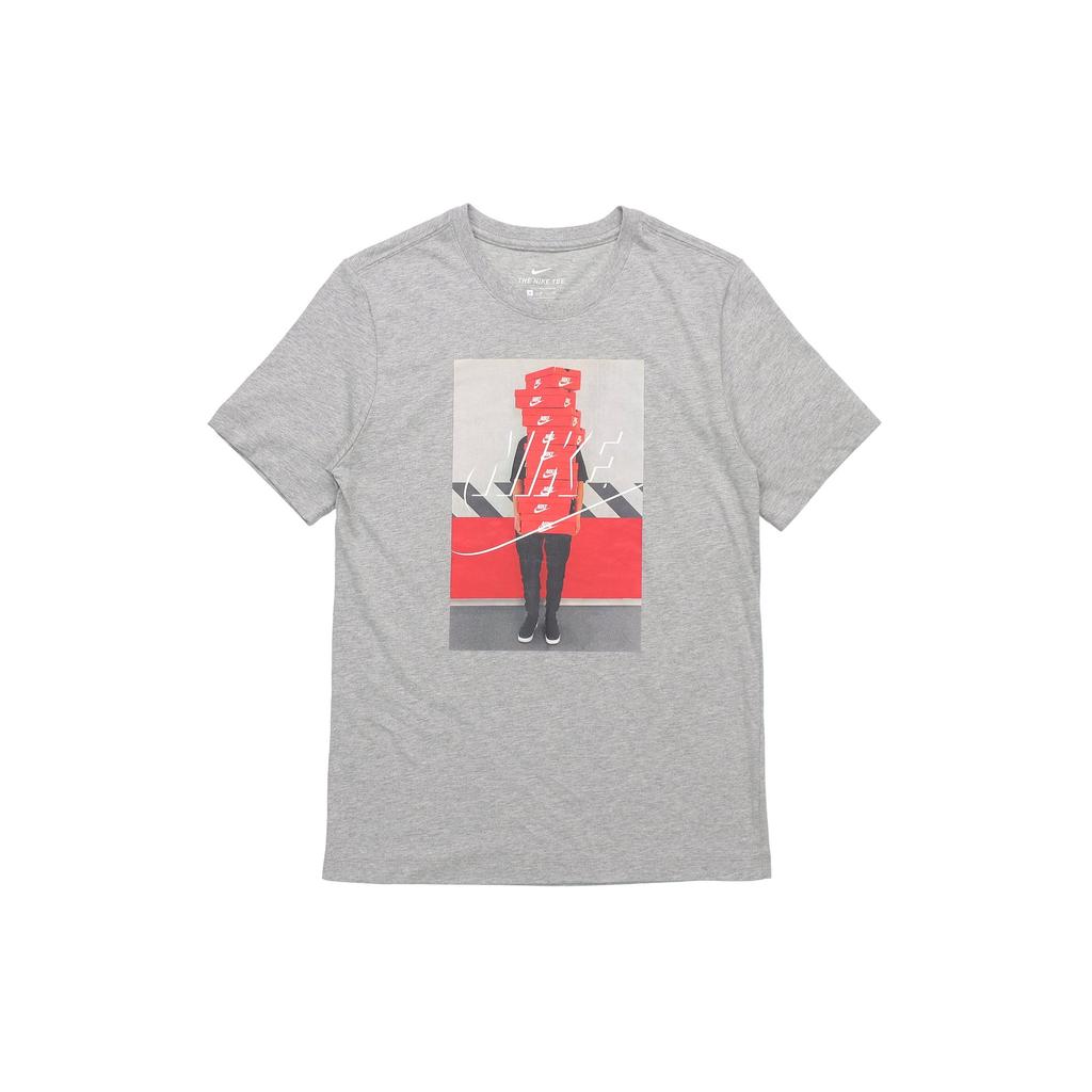 Nike Ftwr Pack 2 Shoebox Print Casual Sport Short Sleeve T-Shirt Men Tops Grey BQ0069-063