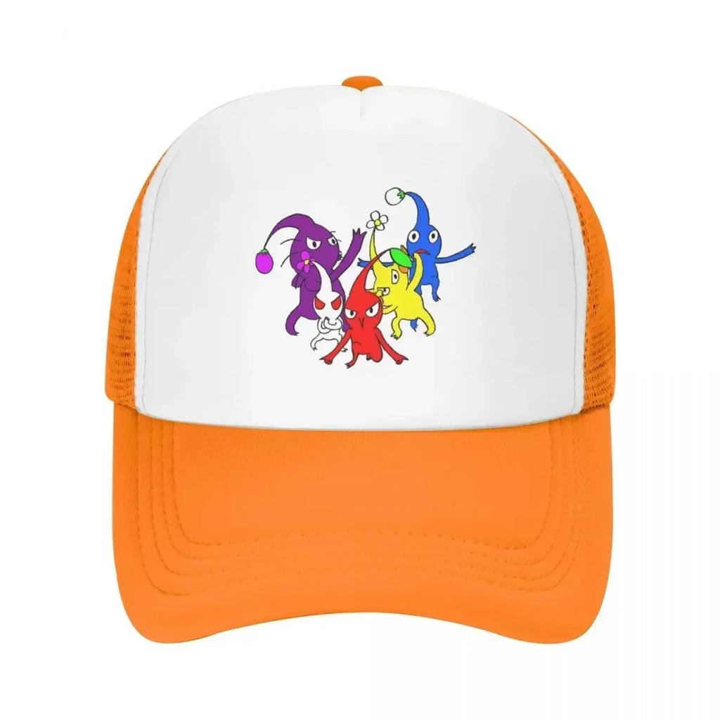 Pikmin Cap Fashion Casual Mesh Baseball Caps Adjustable Hat Hip Hop Summer Unisex Baseball Hats Polychromatic