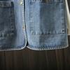 Women's Vintage Loose Casual Sleeveless Vest Solid Color Simple Button Pocket Denim Jacket