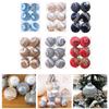 6PCS 6/8CM Silk Sequin Christmas Ball Christmas Ball Decoration Xmas Tree Pendent Ornaments For Wreaths Garlands Ball Paintings