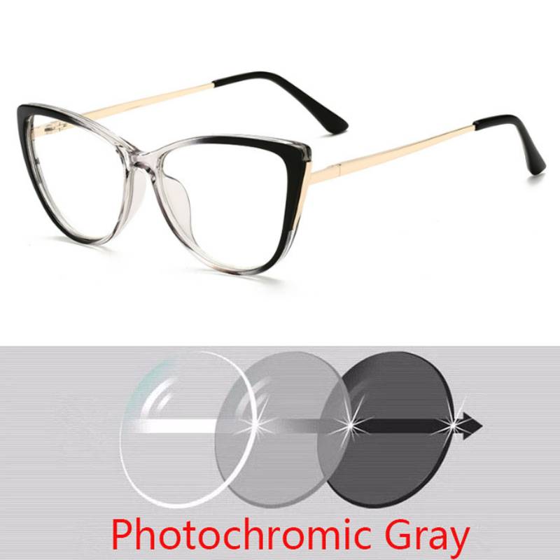 Cat Eyes Finished Myopia Eyeglasses Women Men Cat Eye Nearsighted Eyewear Student Glasses with Diopters Minus -1.0 -1.5 -2.5