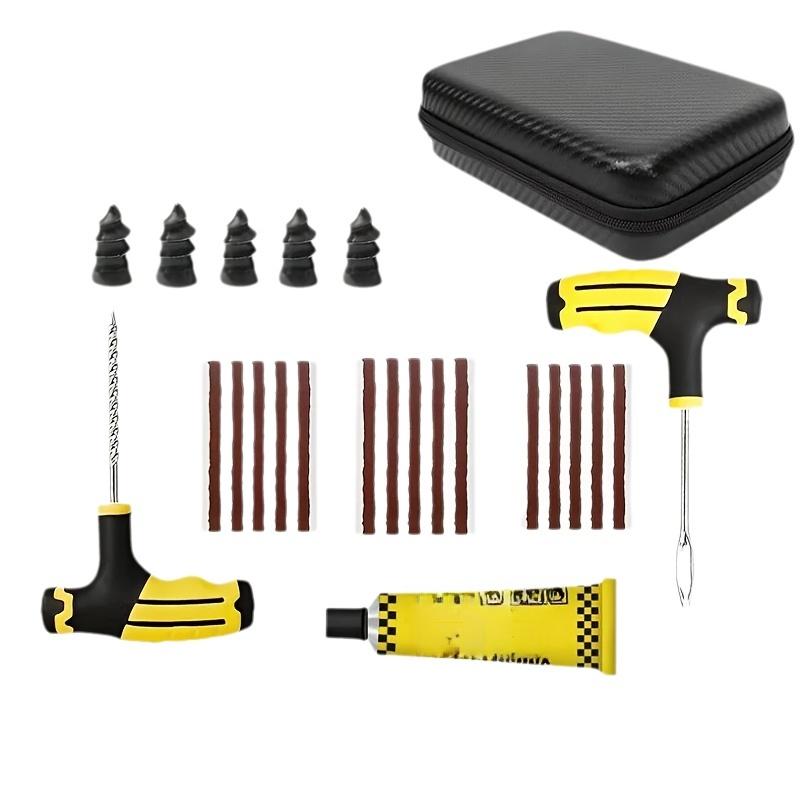 

Universal Vacuum Tire Repair Kit - Emergency Tire Puncture Repair for Cars, Motorcycles, Bikes, Trucks - Portable Quick Fix