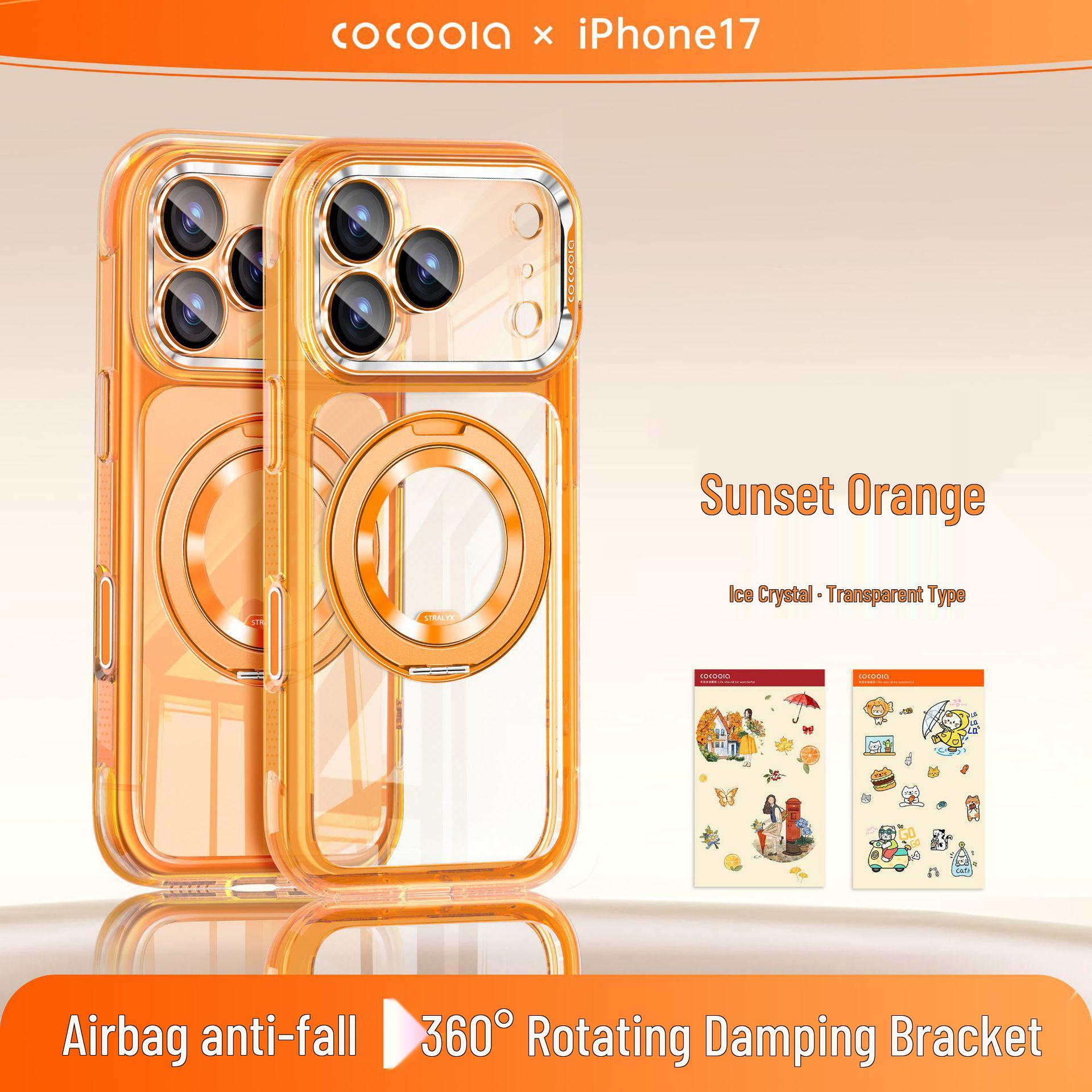 

Cocoola Transparent Silicone Drop-Proof Case for iPhone 16 Pro/17 Pro Max iPhone 16 Pro Max