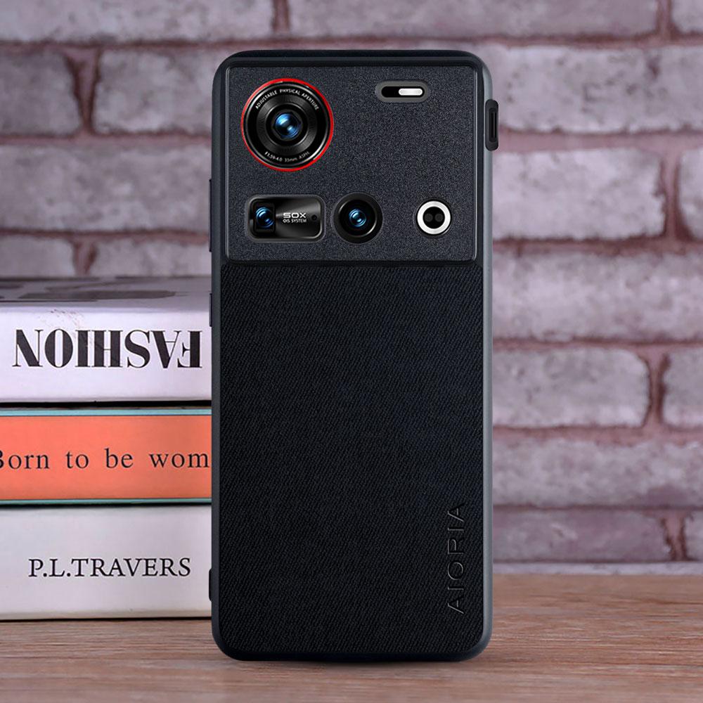 Case for Nubia z70 z60 ultra nubia z60S Pro funda Soft Master Hard Textile Leather Fashion Phone Cover for nubia z70 ultra Case