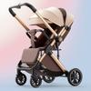 Lightweight Foldable Baby Stroller, High View, Two-Way Pushing, Newborn Essential, Safe, Sit-and-Lie Design