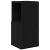 Corner Cabinet 30.5x30x65cm Engineered Wood Black Oak Effect