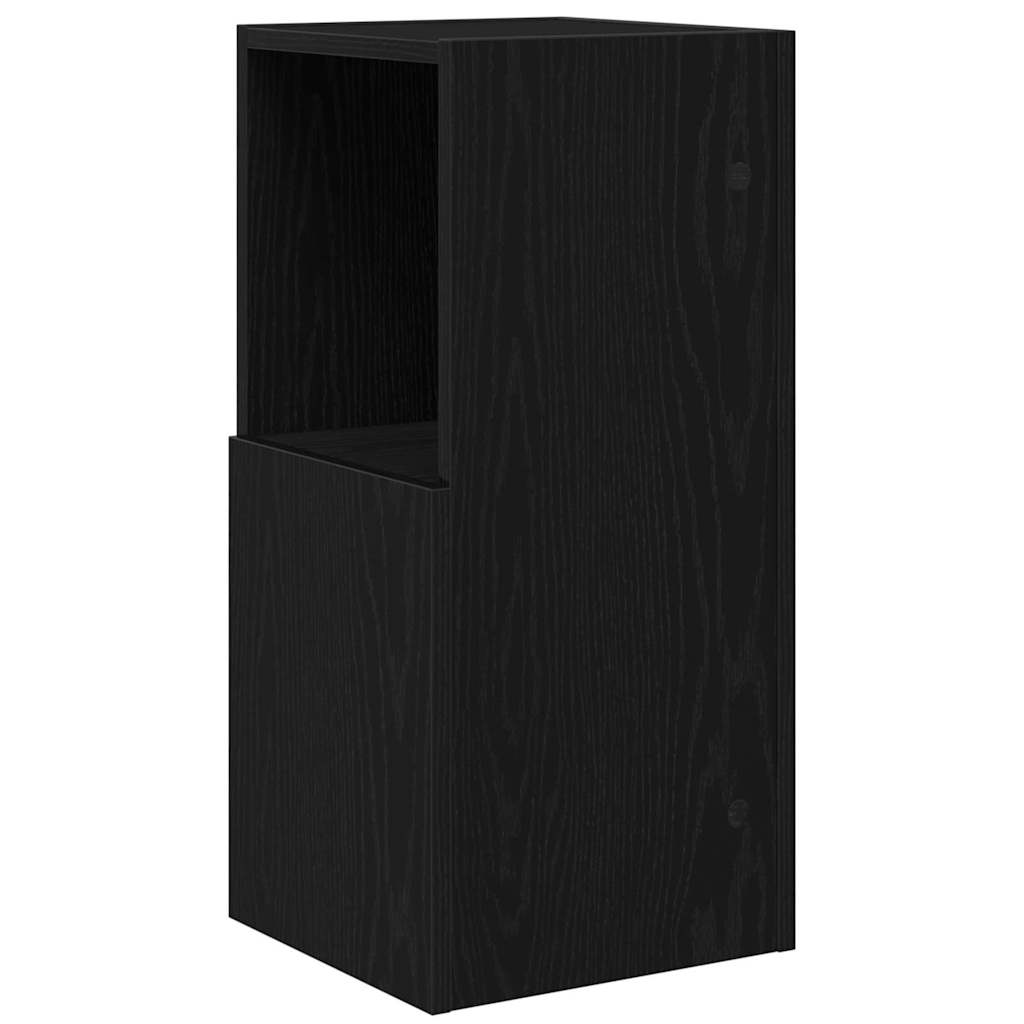 Corner Cabinet 30.5x30x65cm Engineered Wood Black Oak Effect