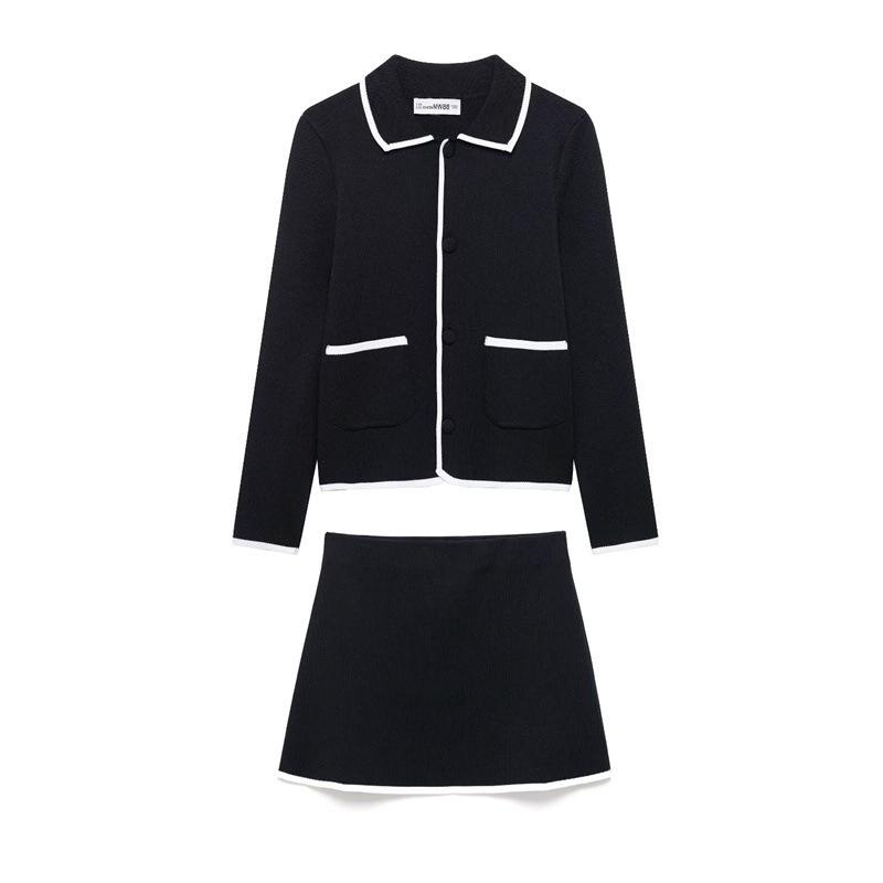 

TAOP&ZA Women s Spring/Summer Color Block Long Sleeve Knit Set Medium
