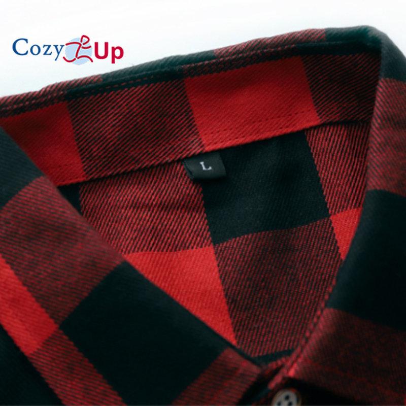 Cozy Up Cămăși pentru bărbați Causal Flannel în carouri Cămăși de lucru cu mânecă scurtă, cu nasturi