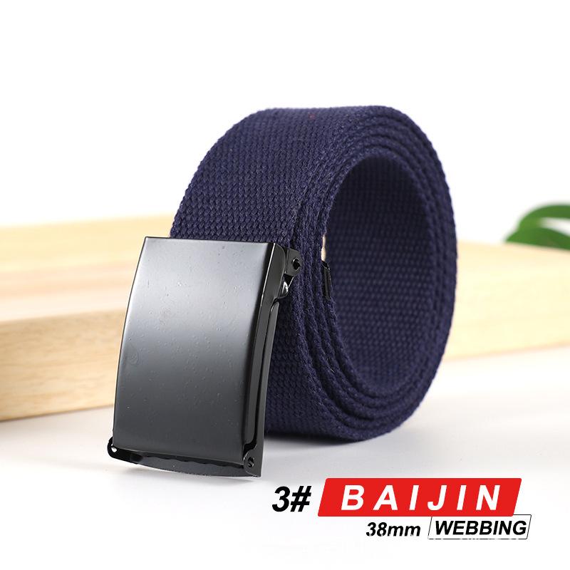 Canvas & Leather Multi-Color Casual Waist Belt - Stylish, Easy-to-Match Accessory for Students
