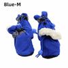4Pcs Anti-Scratch Pet Dog Shoes with Reflective Trim Strong Grip Antiskid Puppy Shoes Wear-Resistant Does Not Fall Off