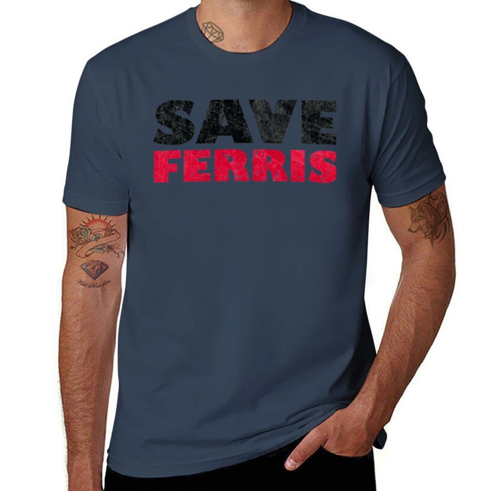 Save Ferris Tshirt cute clothes for a boy animal prinfor boys Short sleeve tee mens t shirt S
