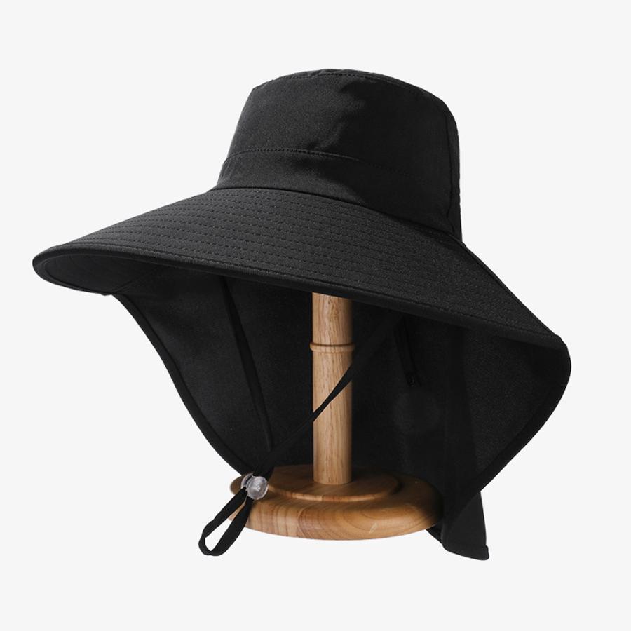 Pălărie cu șal de protecție solară de vară în aer liber Pălărie de drumeție în coadă de cal cu două scopuri Pălărie de pescar