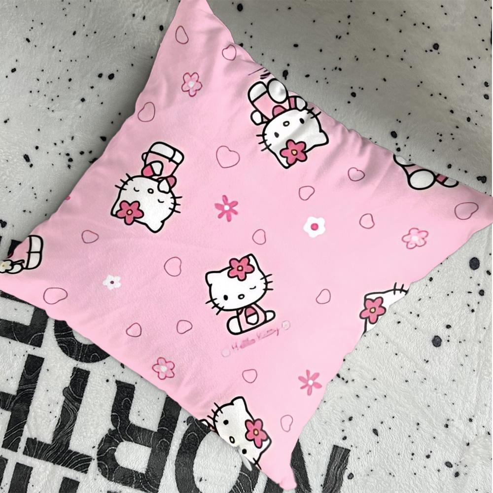 Decorative Pillowcases Kawaii HHellokittyes Christmas Cushion Covers Living Room Pillows Cover for Pillow Personalized Gift