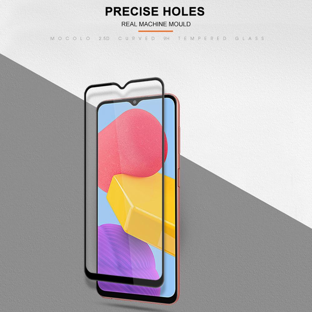MOCOLO for Samsung Galaxy M13 4G Full Glue Silk Printing Full Screen Protector Anti-Fingerprint Ultra Clear Tempered Glass Film