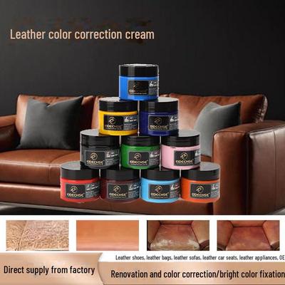 Lederfarbreparaturcreme für Sofa und Tasche – Farbverstärker und -auffrischer