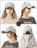 [Loo&c] Loo&c Hats, Caps, Women's, Large Sizes, Deep, Nora Cap, Cool to the Touch, Neck Guard, Cotton, 100% Blackout, UV Protection, UV Protection,