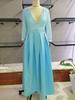 2024 European-American Deep V-Neck Lace Evening Gown with Sequined Train