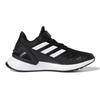 Adidas Rapidarun El K Fabric Slip Resistant Low top Kids' Running Shoes Black White Kids' EF9258