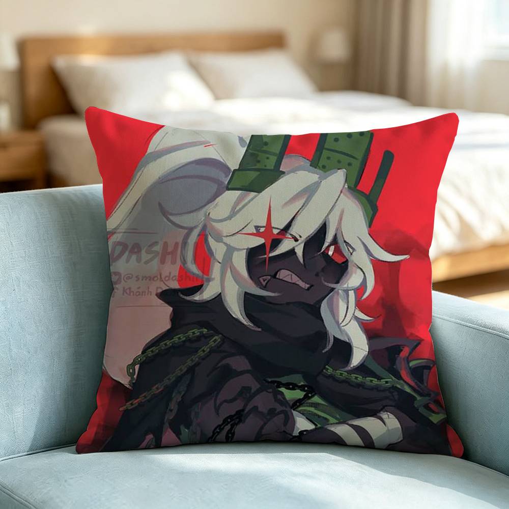 Forsaken Chance Horror Game Pillow Case Square Double-Sided Sofa Cushion Cover Bedroom Bedside Pillow Gift