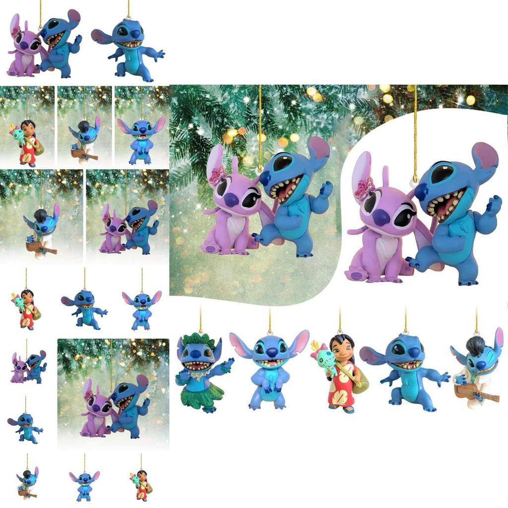 Cute Cartoon Acrylic Christmas Tree Ornament For Home And Car Decorations