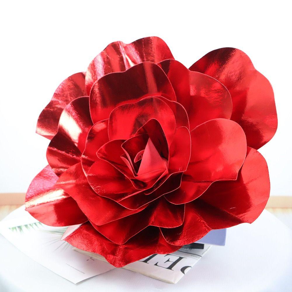 Fashion Fake Foam Rose 30/40/50cm Artificial Flowers New Giant Rose Flower Head