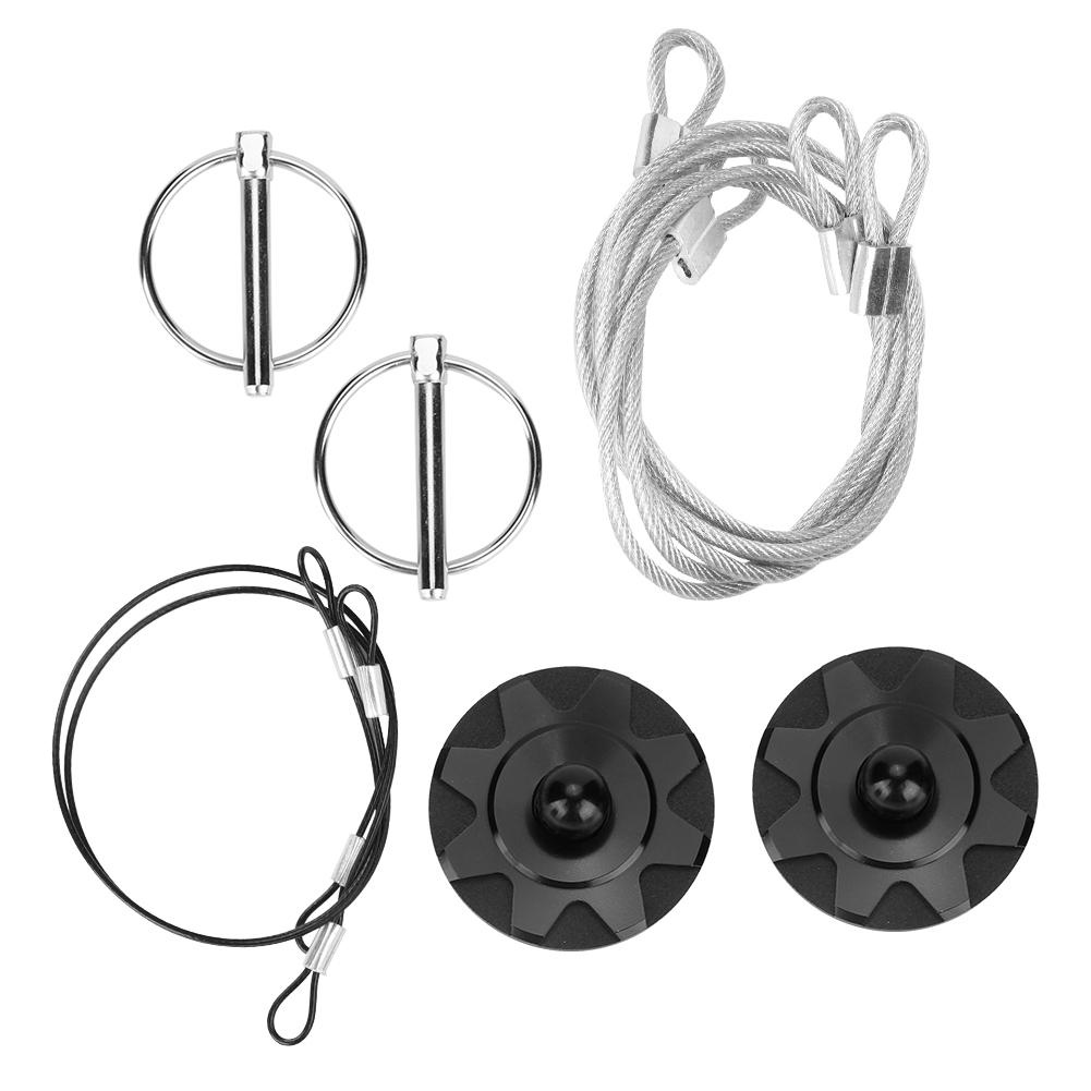 

Универсальный автомобильный модифицированный капотный штифт Алюминиевый гоночный замок двигателя (черный) чёрный